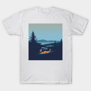 Flowing campfire T-Shirt